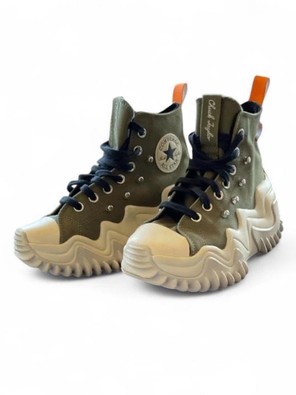 Converse Run Star Motion High Top Platform Sneakers | Olive Army Green  7W 5M